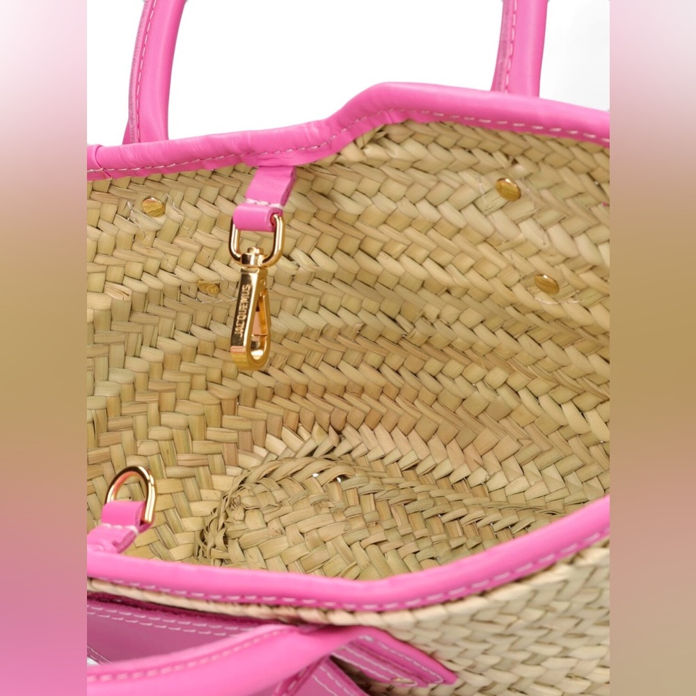 Jacquemus Le Petit Panier Soli Basket Bag (Pink) - Picture 9 of 17